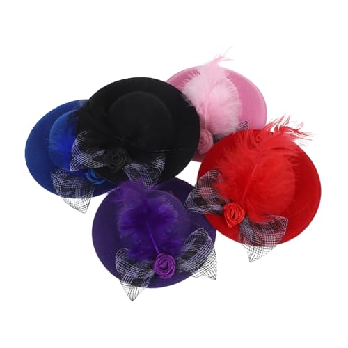 ifundom 5 Stück Puppenhut Mini Zylinder Zum Basteln Mini Zylinder Miniatur Kopfbedeckung Kleine Partyhüte Für Figuren Kleine Bastelhüte Kleiner Hut Für Puppen Zum von ifundom
