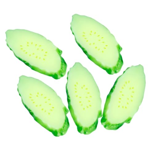 ifundom 5 Stück Simulations Gurken Scheiben Gefälschtes Lebensmittelmodell Gemüse Künstliche Gurke Simulationsgurke Realistische Gurkenfrüchte Künstliche Lebensechte Grüne Gurke Green PVC ifundom 5 Stück Simulations Gurken Scheiben Gefälschtes Lebensmittelmodell Gemüse Künstliche Gurke Simulationsgurke Realistische Gurkenfrüchte Künstliche Lebensechte Grüne Gurke Green PVC von ifundom