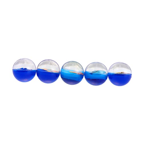 ifundom 5 Stück Springender Ball aus Gummi für kinderspielzeug gummiball детские игрушки Children Toys spielzeuge kinderknallzeug Hüpfbauer Transparenter Ball Blue von ifundom
