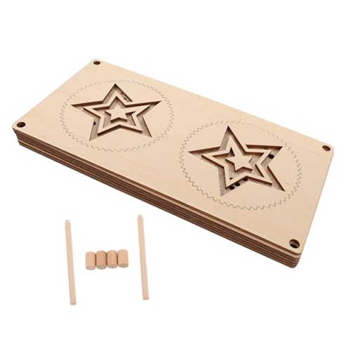 ifundom 5 Stück Teiliges Holz-übungsbrett für Multifunktionale Lernspiele mit Wiederverwendbaren Hand-Auge-koordinationstraining Puzzle Labyrinthspiel für Motorische Fähigkeiten von ifundom