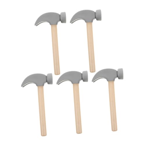 ifundom 5 Stück Teiliges Holzhammer-spielzeugset für Pädagogischer Lernhammer Feinmotorik und Hand- -Koordination Kompakt und Vielseitig für Rollenspiele und Geburtstagsfeiern von ifundom
