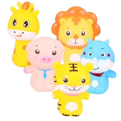 ifundom 5 Stück Tierfigurenspielzeug Tiere kinderspielzeug puppentrage spielzeuge Fingerpuppen Tierhand-Fingerpuppe Eltern-Kind- Fingerspielzeug PVC von ifundom