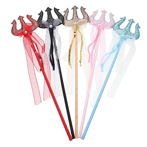 ifundom 5 Stücke Halloween-Zauberstab verkleidung Kopfschmuck Leuchtend Party Decoration Bausätze Glitzer-Fee-Stick Entzückender Feenstab für Feenstock PVC-Stick von ifundom