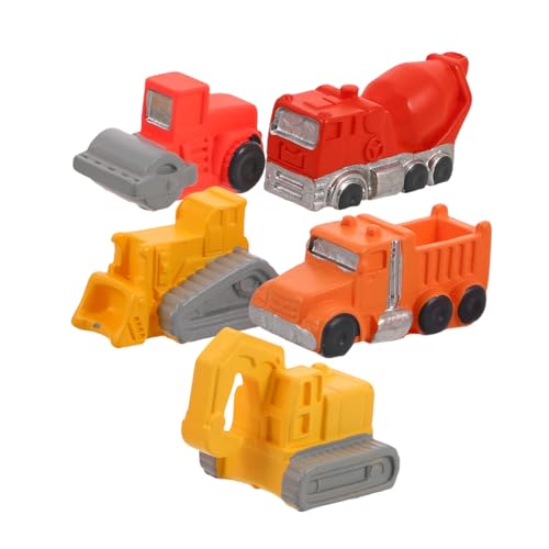 ifundom 5-teiliges Mikro-landschaftsbau-konstruktionsspielzeug-Set, Minibagger, Lkws Für DIY-straßenprojekte, Kreativer Spaß in Miniaturumgebungen, DIY-sandtischdekorationen von ifundom