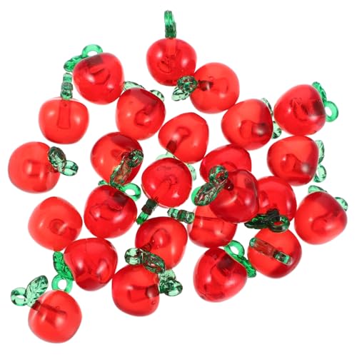 ifundom 50 Stück Apfel Acryl Anhänger Süße Obstcharms für DIY Schmuckherstellung von Ohrringen Armbändern und für Kreative Bastelprojekte ifundom 50 Stück Apfel Acryl Anhänger Süße Obstcharms für DIY Schmuckherstellung von Ohrringen Armbändern und für Kreative Bastelprojekte von ifundom