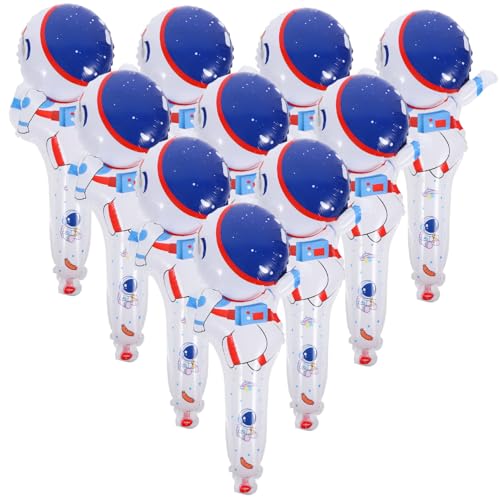 ifundom 50 Stück Astronaut Luftballons aus Folie Handliche Weltraum Partydeko Aufblasbare Astronauten Stäbe für Kindergeburtstag Fotorequisite und Raumthemen Veranstaltung Zubehör von ifundom