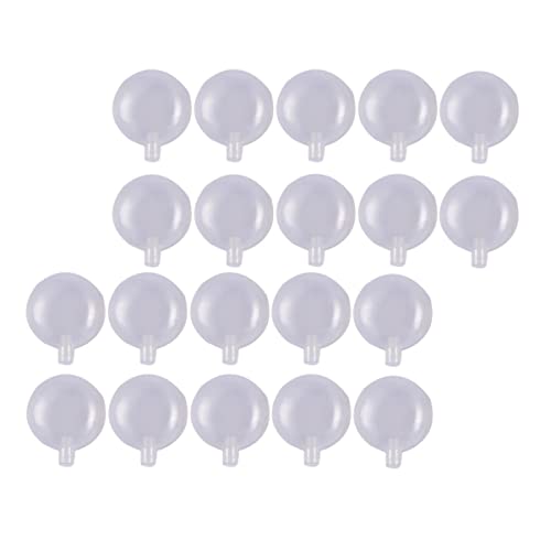ifundom 50 Stück Dicke Zubehör Reparatur Geräusch Plush Toy Sound Maker Sound-Toy-Insert-Noise-Maker Zubehör für Spielzeugeinsätze Tonmacher Plastik Weiß von ifundom