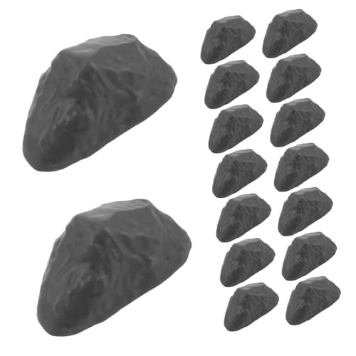 ifundom 50 Stück Fake Rock Spielzeug Miniatur Rock Winzige Steinverzierung Puppenhaus Steinfiguren Miniatur Rock Zubehör Winziges Steinmodell von ifundom