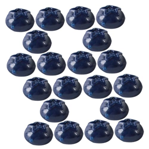 ifundom 50 Stück Gefälschte Blaubeeren-Modelle, Supermarkt, Künstliche Blaubeeren, Modelle, Dekorative Requisiten von ifundom