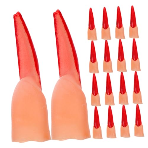 ifundom 50 Stück Halloween Fake Finger mit Realistischen Horror-nägeln Wiederverwendbare Kunststoff-fingerspitzen für Party Cosplay Streiche und Grusel-Dekoration Passend für Verschiedene ifundom 50 Stück Halloween Fake Finger mit Realistischen Horror-nägeln Wiederverwendbare Kunststoff-fingerspitzen für Party Cosplay Streiche und Grusel-Dekoration Passend für Verschiedene von ifundom