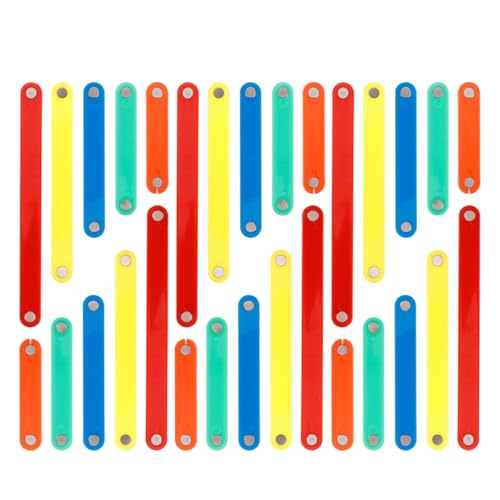 ifundom 50 Stück Magnetstäbe für Kinder Geometrische Magnetstreifen Manipulative Sticks für Mathematik Kit zum Lernen der Geometrie Spielzeug von ifundom