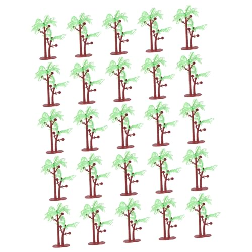 ifundom 50 Stück Modellbaum Baummodell Modelleisenbahn hawaiianisches Dekor Miniaturen Giraffen-Aufkleber tortendeko einschulung Mini-Plamme Mini-Landschaftsbaum Ozean Kokosnussbaum von ifundom