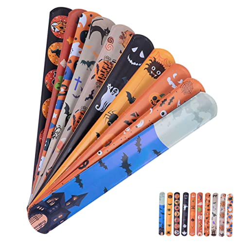 ifundom 50stücke Halloween Slap Armbänder Dekorative Slap Bands Partyzubehör Für Halloween Preise Für Unvergesslicher Spaß Kindergeburtstag Und Festlichkeiten ifundom 50stücke Halloween Slap Armbänder Dekorative Slap Bands Partyzubehör Für Halloween Preise Für Unvergesslicher Spaß Kindergeburtstag Und Festlichkeiten von ifundom
