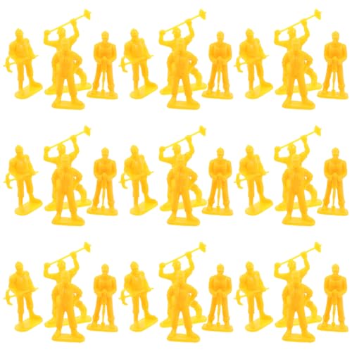 ifundom Miniatur-arbeitermodelle-Set 50-teilig Kunststoff-konstruktionsspielzeug Für Kinder Pädagogische Und Dekorative Desktop-spielsets von ifundom