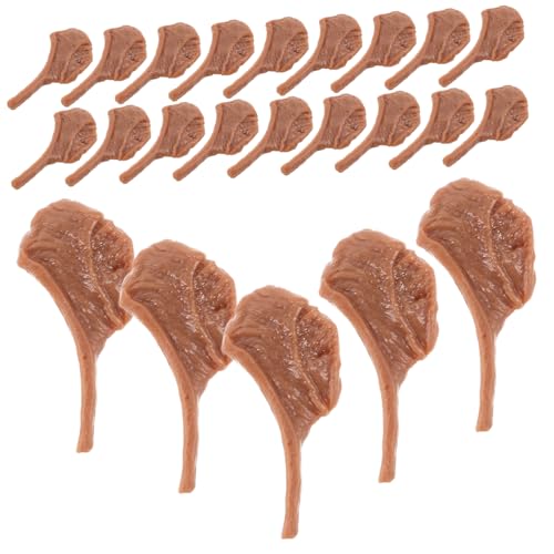ifundom 50 Stück Realistisches Fake Meat Ornament Lebensechter Vielseitige Mini Steak Modelle für Fotografie Küchendekor DIY Bastelprojekte von ifundom