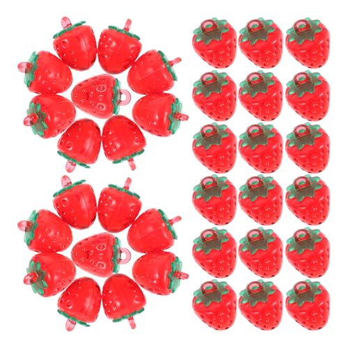 ifundom 50 Stück Schmuckzubehör Süße Erdbeer Anhänger Erdbeer Hängeanhänger Süße Erdbeer Charms Ornament Mit Loch Charms Süßer Frucht Charm Harz Rot ifundom 50 Stück Schmuckzubehör Süße Erdbeer Anhänger Erdbeer Hängeanhänger Süße Erdbeer Charms Ornament Mit Loch Charms Süßer Frucht Charm Harz Rot von ifundom