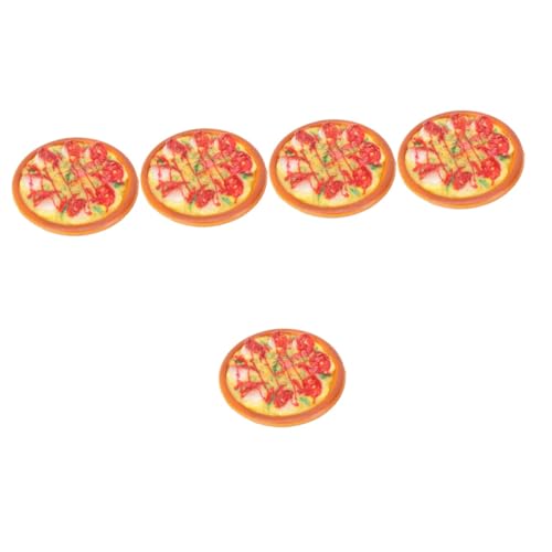 ifundom 5St Pizzaspielzeug für Kinder Kidcraft-Spielset Pizza-Display-Requisite Spielzeuge Kinderspielzeug gefälschtes Essen Modelle simulierte Pizza Bäckerei Fotorequisite Miniatur Wurst von ifundom