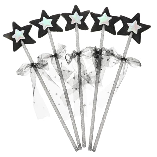 ifundom 5-teiliges Sternfeen-Spielzeug Polyester Und Kunststoff Rollenspiel-feenstab Für Kinder Zubehör Für Halloween-kostüme von ifundom