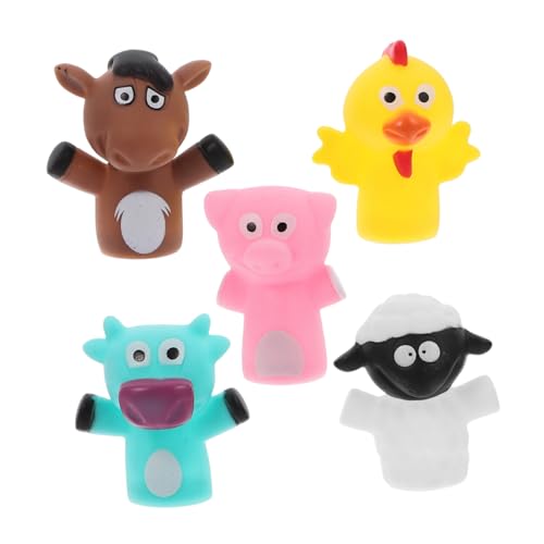 ifundom 5St interaktives Puppen Party für Fingerpuppen Marionette Hände Figur süßes Fingerspielzeug dekorative Märchenpuppen Vinyl von ifundom