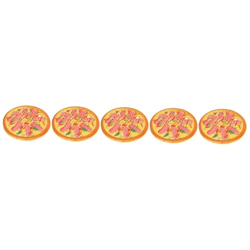 ifundom 5St gefälschte Lebensmittelspielzeuge künstliche Hamburger Acrylscheiben zum Zuckerguss von Kuchen Kinderspielzeug Bogus gefälschtes Essen Modelle Simulationspizza gefälschte Pizza von ifundom