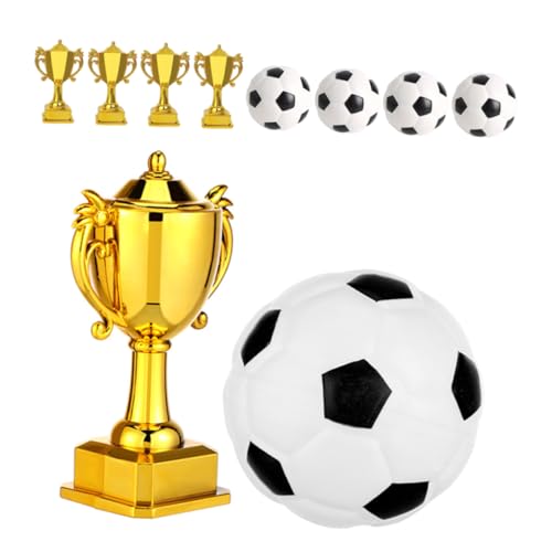 ifundom 5er-set Fußball-kuchenaufsätze: Mini-gold-fußballtrophäen- -dekorationen – -fußball-partyaufsätze, Kleine Preisbecher Für Kindergeburtstage Mit Sportthema ifundom 5er-set Fußball-kuchenaufsätze: Mini-gold-fußballtrophäen- -dekorationen – -fußball-partyaufsätze, Kleine Preisbecher Für Kindergeburtstage Mit Sportthema von ifundom