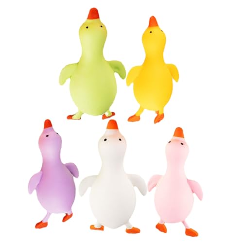 ifundom 5pcs Squeeze Spielzeug Simuliert Entendehnung Spielzeug Lustiges Squeeze -Spielzeug Stressbekämpfung Spielzeug von ifundom