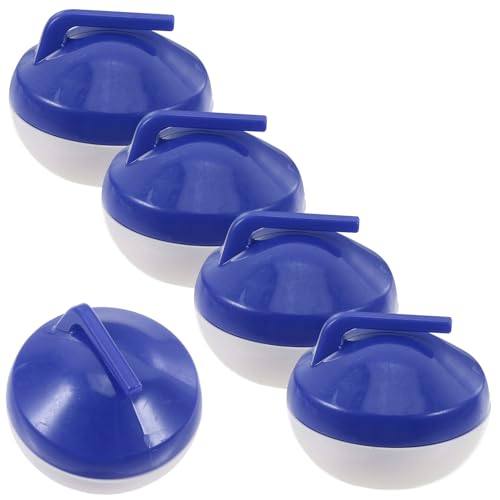 ifundom 5pcs Tragbare Indoor -Curling -Spiele Liefert Tabletop Mini Curling -bälle Set Verbesserung Fähigkeiten Und Lustige Miniatur -lockenbälle Für Innenspiele von ifundom
