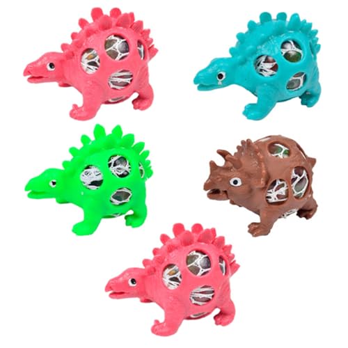 ifundom 5St Dinosaurier-Dekompressionsspielzeug Spielzeug für Kinder kinderspielzeug Spielzeuge Dinosaurier-Entlüftungsspielzeug Dinosaurierspielzeug Stressabbauer farbige Perlen von ifundom