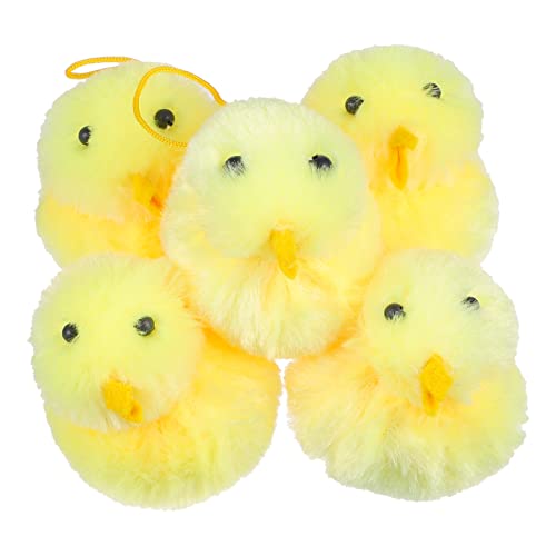 ifundom 5st Hühnchen-plüschpuppe Gefülltes Faultier Plüschtier Mini-küken Mini- Mini- Dekorative Puppe Mini-Flauschiges Küken Puppe Yellow Pp Baumwolle von ifundom