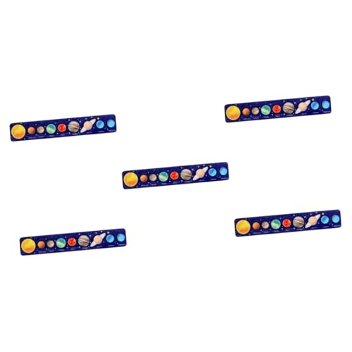 ifundom 5st Sonnensystem-Puzzle Weltraumspielspielzeug Lernpuzzlespielzeug Pädagogischer Denksport Babyspielzeug Aus Holz Baby-laufklammer Rätsel Universum Hölzern Kind Berühmtheit von ifundom