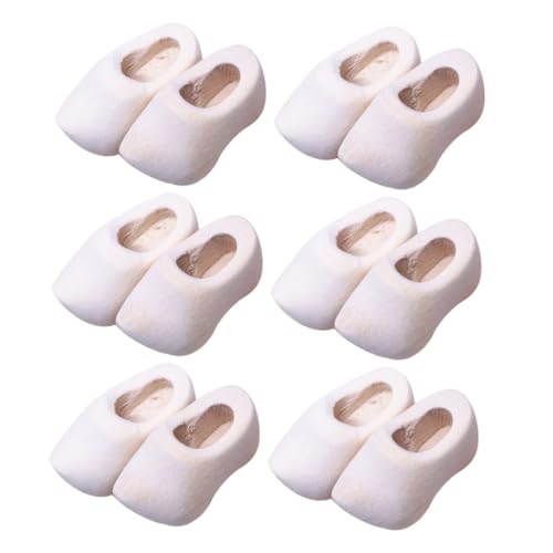 ifundom 6 Paare Miniatur Holzschuhe Unfertige Mini Holzklompen DIY Puppenhaus Zubehör Zum Bemalen Für Bastelprojekte Und Miniaturdekoration ifundom 6 Paare Miniatur Holzschuhe Unfertige Mini Holzklompen DIY Puppenhaus Zubehör Zum Bemalen Für Bastelprojekte Und Miniaturdekoration von ifundom