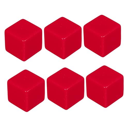 ifundom 6 Pcs Große Leere Beschreibbare Plastikwürfel Für Brettspiele Bildungsaktivitäten Und DIY -projekte Ideales Klassenzimmer Und Wohnkultur von ifundom