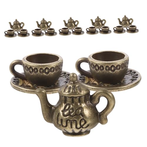 ifundom 6 Sets Mini Teetasse Winziges Teekannen Set Vintage Miniatur Kaffeetasse Fotografie Requisiten Für Mädchen Puppenhaus Laden Küchenzubehör ifundom 6 Sets Mini Teetasse Winziges Teekannen Set Vintage Miniatur Kaffeetasse Fotografie Requisiten Für Mädchen Puppenhaus Laden Küchenzubehör von ifundom