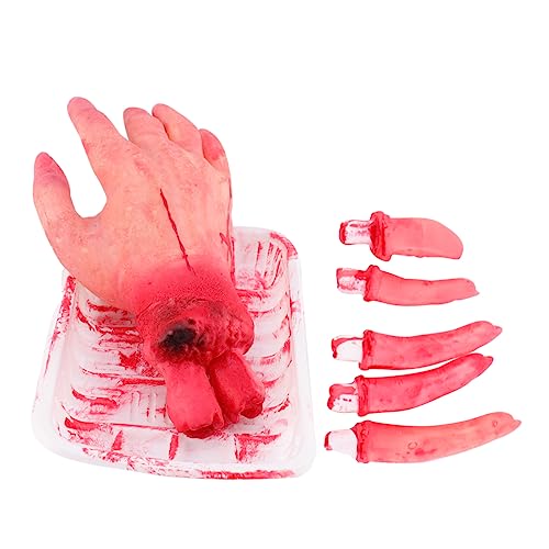 ifundom 6stücke Teiliges Halloween Deko Mit Realistischen Körperteilen Handfläche Abgetrennte Finger Aufbewahrungsbox Gruselige Atmosphäre Für Halloween Und Spukhäuser ifundom 6stücke Teiliges Halloween Deko Mit Realistischen Körperteilen Handfläche Abgetrennte Finger Aufbewahrungsbox Gruselige Atmosphäre Für Halloween Und Spukhäuser von ifundom
