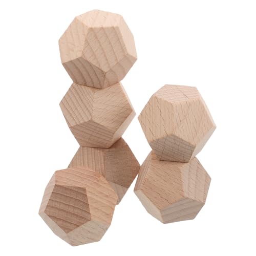 ifundom 6 Stück Blanko Würfel Aus Holz Unfertige 12 Seitige Holzblöcke Für DIY Bastelprojekte – Graffiti 12 Seitige Würfel Für Brettspiel Partyzubehör ifundom 6 Stück Blanko Würfel Aus Holz Unfertige 12 Seitige Holzblöcke Für DIY Bastelprojekte – Graffiti 12 Seitige Würfel Für Brettspiel Partyzubehör von ifundom