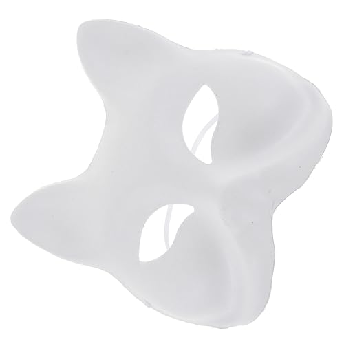 ifundom 6 Stück DIY -Gesichtsmaske Hund Schlafmasken-Blackout tragen halloween masken halloweenmaske Halloween-Maske leere masken selber machen bemalbare Blankomasken Zellstoff Weiß von ifundom