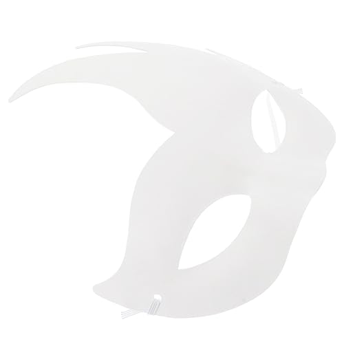 ifundom 6 Stück DIY-Gesichtsmaske weiße Maskerademaske Maskerade für Frauen LED-Maske Halloweenkostüm Streich halloween masken halloweenmaske unfertige Masken Maske für DIY Zellstoff von ifundom