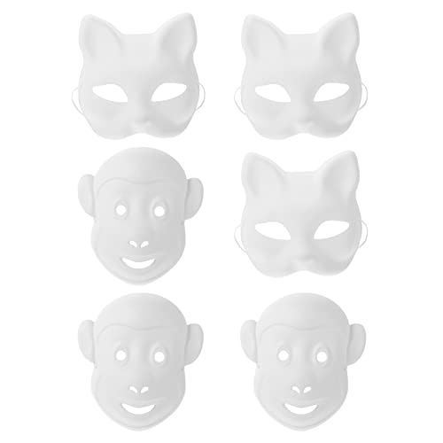 ifundom 6 Stück DIY Maske DIY Maskenballmasken Maskenballmasken In Großen Mengen Maskenballmasken Für Männer Maskenballpaare Maskenballparty Dekorationen Tiermasken Zum Ausmalen ifundom 6 Stück DIY Maske DIY Maskenballmasken Maskenballmasken In Großen Mengen Maskenballmasken Für Männer Maskenballpaare Maskenballparty Dekorationen Tiermasken Zum Ausmalen von ifundom