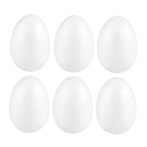 ifundom 6 Stück DIY Schaumstoff Eier Kunsthandwerk für Ostern Bemalen und Dekorieren von Künstlichen Eiern Requisiten für Kreative Projekte ifundom 6 Stück DIY Schaumstoff Eier Kunsthandwerk für Ostern Bemalen und Dekorieren von Künstlichen Eiern Requisiten für Kreative Projekte von ifundom