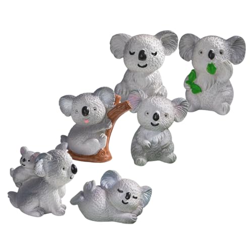 ifundom 6 Stück Desktop-Koala-Dekoration Koala im Garten Figuren Koala-Handwerk Bausatz autodeko gartenfigur kuchendeko Einschulung gartenzubehör Tierfigur aus Harz Mini-Koala Grey ifundom 6 Stück Desktop-Koala-Dekoration Koala im Garten Figuren Koala-Handwerk Bausatz autodeko gartenfigur kuchendeko Einschulung gartenzubehör Tierfigur aus Harz Mini-Koala Grey von ifundom