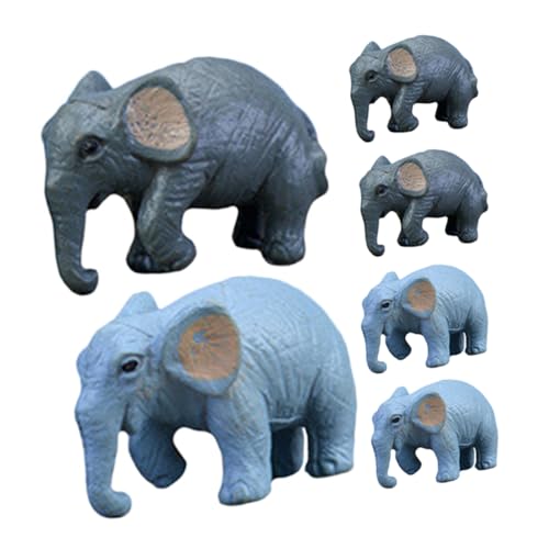 ifundom 6 Stück Elefantenbaby Dekoration Elefantenspielzeug Miniatur Waldtiere Kleine Elefantenstatuen Feengartentiere Miniatur Elefantenfiguren Elefantenfigur Mini Elefant Aus PVC ifundom 6 Stück Elefantenbaby Dekoration Elefantenspielzeug Miniatur Waldtiere Kleine Elefantenstatuen Feengartentiere Miniatur Elefantenfiguren Elefantenfigur Mini Elefant Aus PVC von ifundom