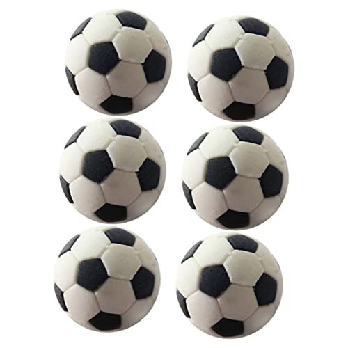 ifundom Mini-fußball-Kuchen-dekorationsset 6-teilig Gummi-mini-fußbälle Für Jungen Und Mädchen Spielzeug Fußball von ifundom