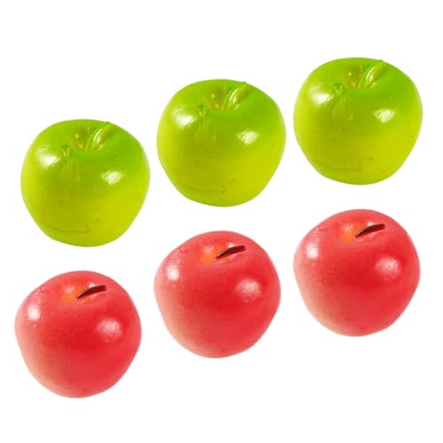 ifundom Realistische Mini-spielzeuge 6er-Pack PVC-gefälschte Früchte Für Bildung Display Ornamente von ifundom