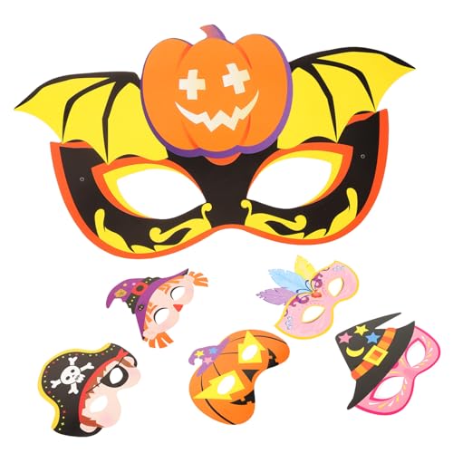 ifundom 6 Stück Halloween Masken Für Halloween Kostüm Masken Piraten Mottoparty Halloween Party Gesichtsbedeckung Maske Halloween Maskerade von ifundom