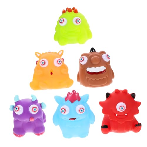 ifundom 6 Stück Halloween Puppen Halloween halloweendeko Pinch Funny Toys Ball zum Stressabbau Neuheit dehnbares Druckentlastungsspielzeug Hand-Sensorball PVC von ifundom