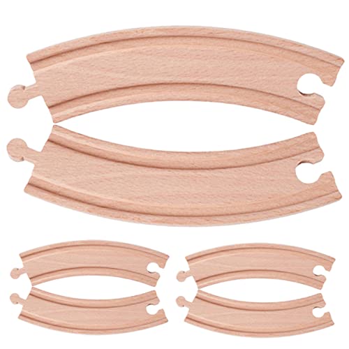 ifundom 6 Stück Holz Zugschienen Zubehörset Teilig für Gleise zum Zusammenbauen Fördert Kreativität und Motorik für Kleine Zugliebhaber ifundom 6 Stück Holz Zugschienen Zubehörset Teilig für Gleise zum Zusammenbauen Fördert Kreativität und Motorik für Kleine Zugliebhaber von ifundom