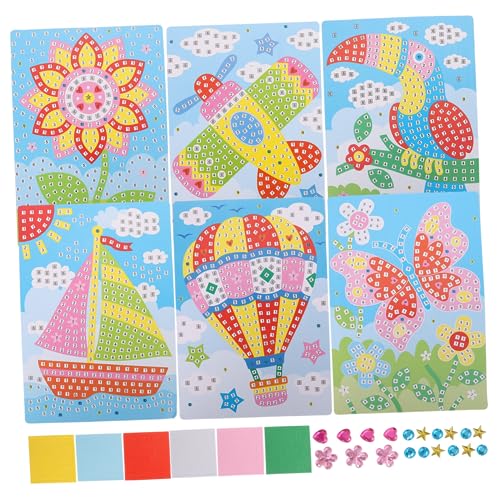 ifundom Pädagogische Puzzle-Aufkleber Für Kinder 6 Stück Cartoon-Puzzle-Aufkleber Hand-Auge-koordination ifundom Pädagogische Puzzle-Aufkleber Für Kinder 6 Stück Cartoon-Puzzle-Aufkleber Hand-Auge-koordination von ifundom