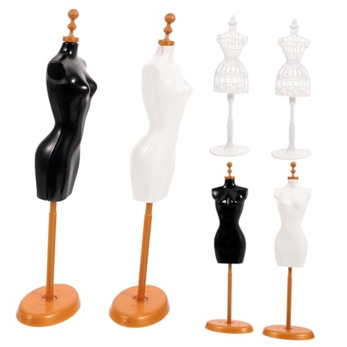 ifundom 6 Stück Puppe Meerjungfrau Prinzessin Kleid Miniaturornament Mini-Mannequin-Modell Mini-hausbedarf Plastik von ifundom