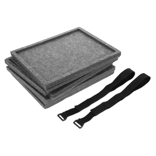 ifundom 6 Stück Puzzleteilplatte Werkzeug-rätsel Elektro-Kits Sortierrätsel Runde Aufkleber Lanyard Für Handyhüllen Puzzle-Rack-tablett Camcorder Kleidung Bildungs-Kits Gefühlt Dark Grey von ifundom