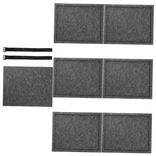 ifundom 6 Stück Puzzleteilplatte Zusammengebautes Mini-Aufkleber Puzzle-Rack-Puzzles -Kits Puzzles Stapeln Kleine Bastelsets Lagerregal-rätsel Anhänger Gefühlt Dark Grey von ifundom